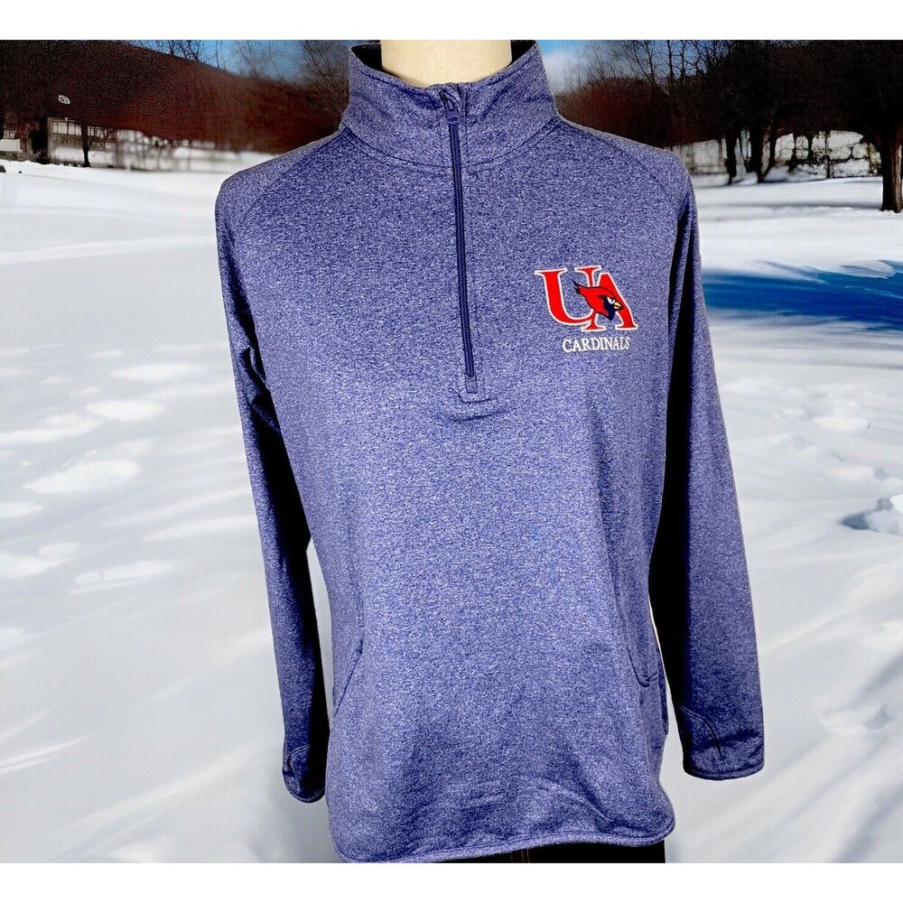 UA Arizona Cardinals Women's Large THICK Embroidered 1/4 zip Neck PULLOVER